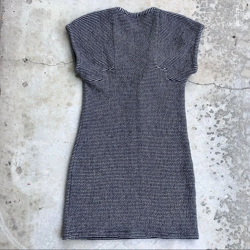 Vena Cava striped wool cotton blend shift dress M